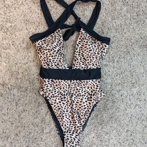 New! Bathing Suit cheetah print